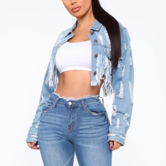 Not One To Mess With Denim Jacket - Denim - Picture 4 of 6